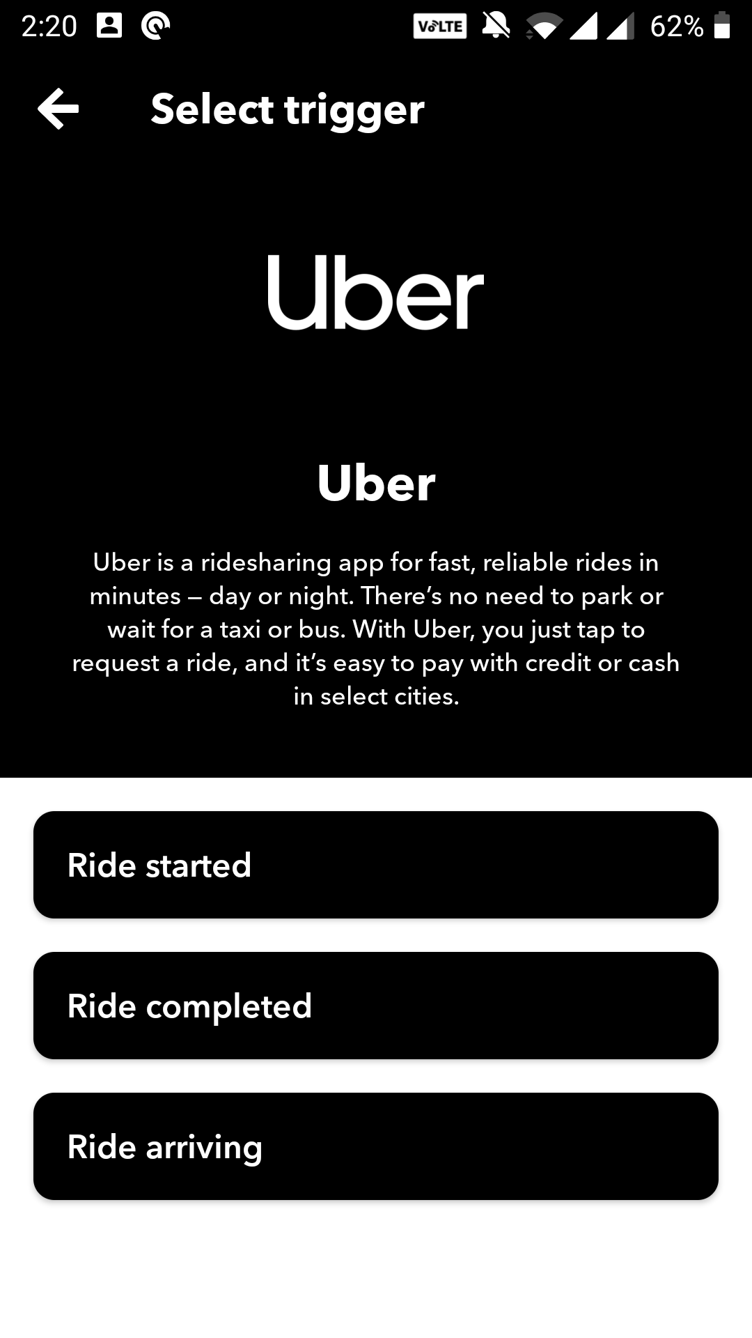 uber ride arriving - 6 automazioni IFTTT da provare con una presa intelligente o una lampadina