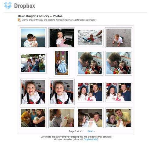 dropbox gallery