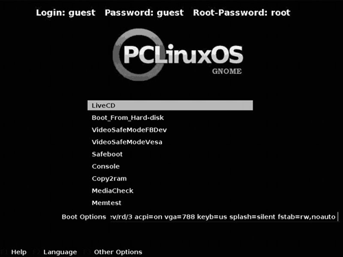 PClinuxOS-boot-menu