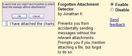 Gmail Attachment Reminder