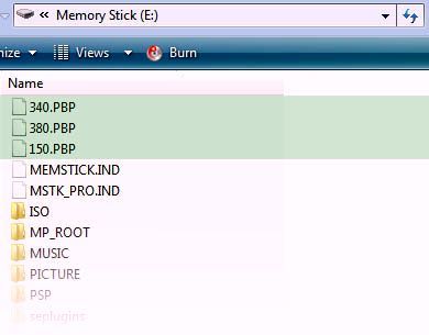 mem stick pro duo has no folders beyond the psp folder