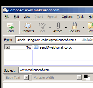 WebToMail - Send Webpge to Email