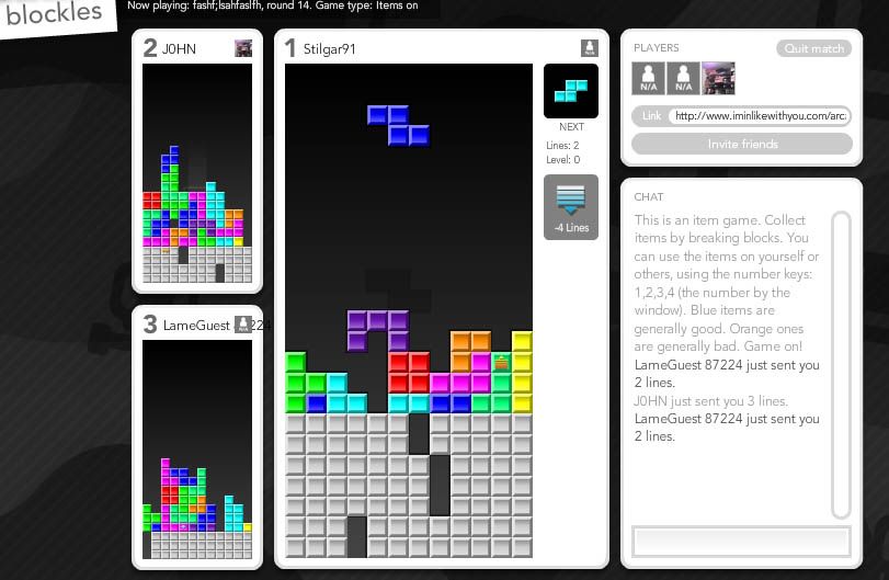 multiplayer tetris game
