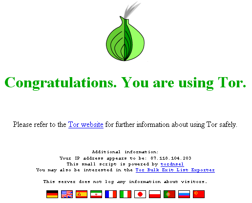 tor network verification