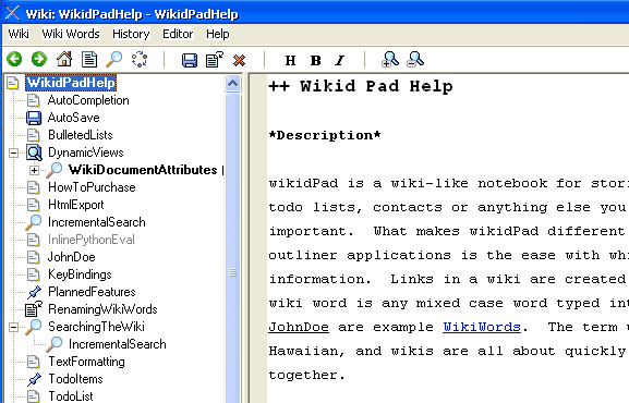 wikipad - wiki software linux mac windows