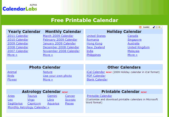 Calendar Labs