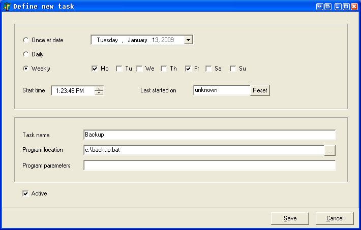 task scheduler vista xp