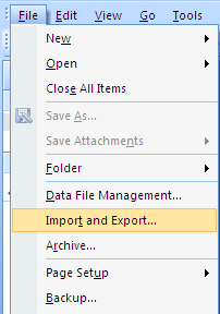sichern von Microsoft Outlook-Dateien