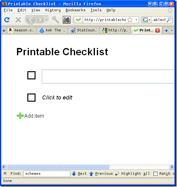 online checklist tool