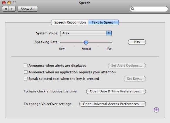 use mac speech commands