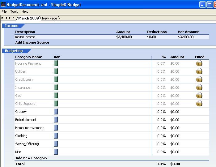 simpled budget - free budgeting software