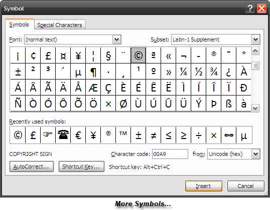 How To Create Copyright And Trademark Symbols Via Keystrokes