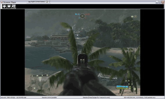 StreamMyGame Client Playing Crysis