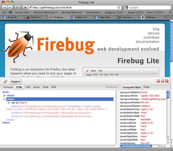 firebug for safari mac free download