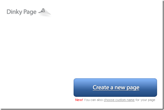 create free web page