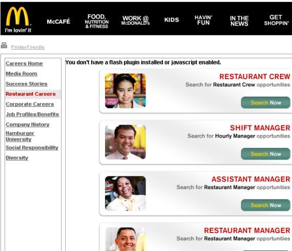 mcdonalds application