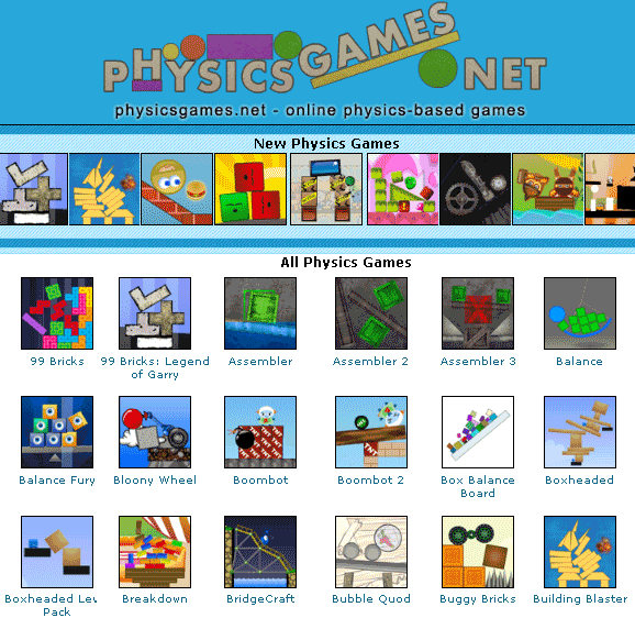 physics based games online