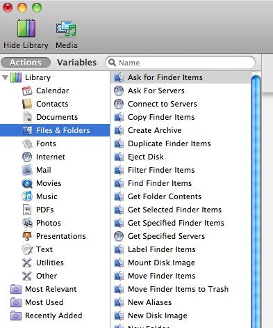 organizing folders and files