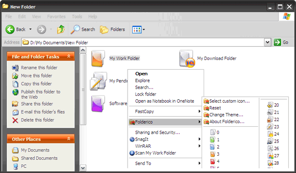 folderico - icon changer freeware