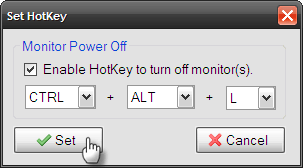 switch off monitor software