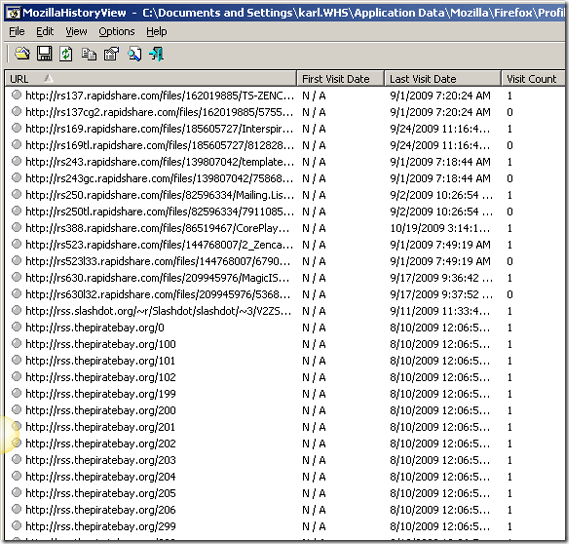 imprimir historial de Firefox, imprimir historial de Internet Explorer