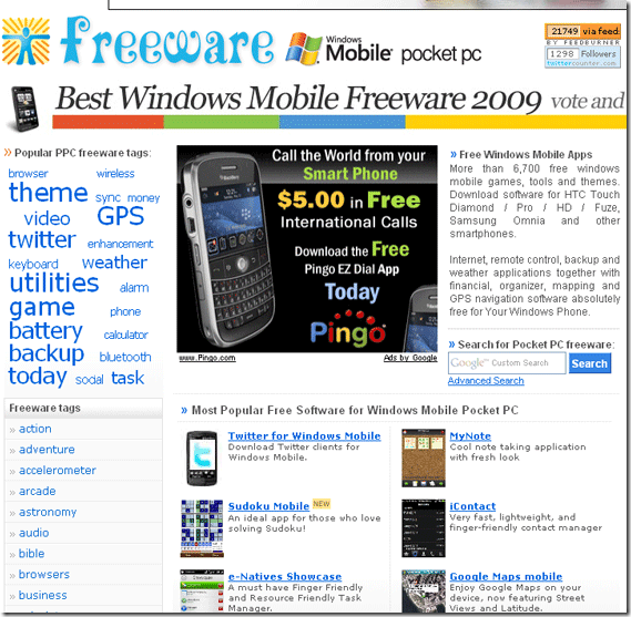 windows mobile 6 freeware