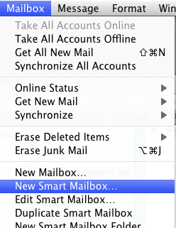 smart mailboxes apple mail