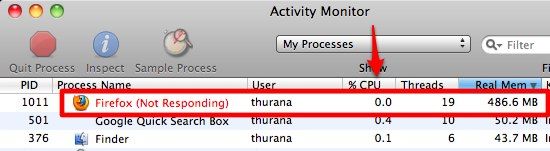 running processes mac