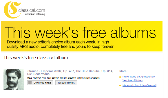 best classical music download sites