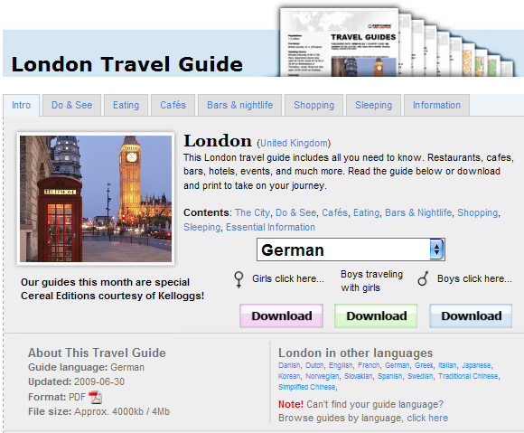 free travel guides
