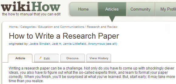 how to write a research paper