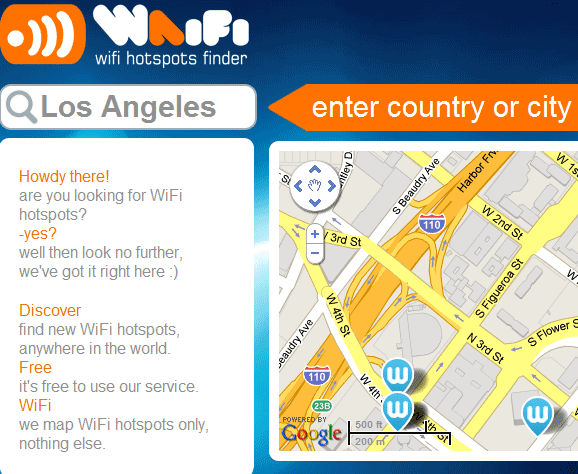wifi hotspots locator