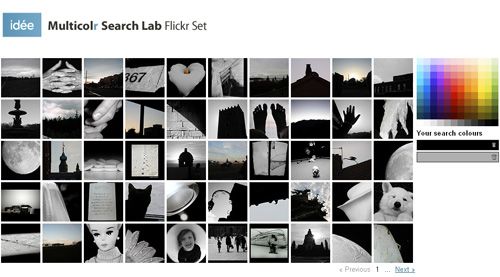 black and white image search