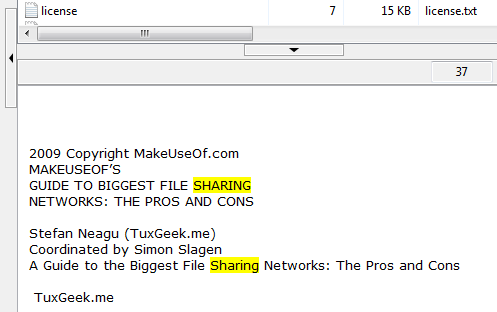 searching in documents