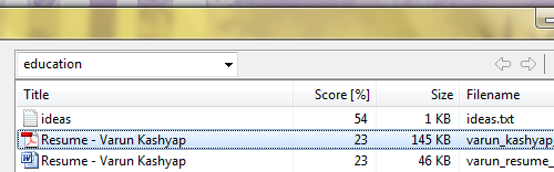 search documents for words