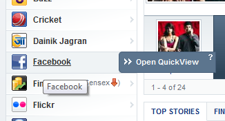 facebook on yahoo