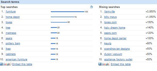 top web searches