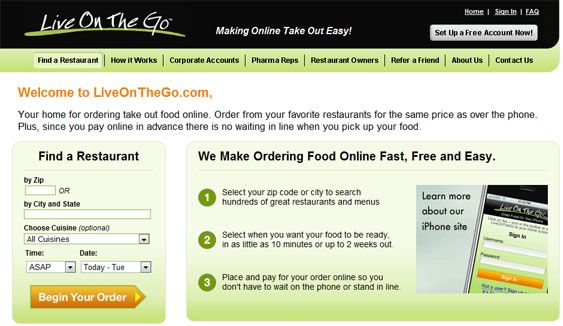 list of online food order restaurants