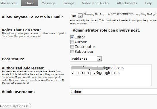 email blog posts