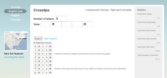solve crossword puzzles online