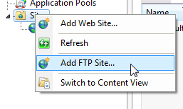 how to set up an FTP site