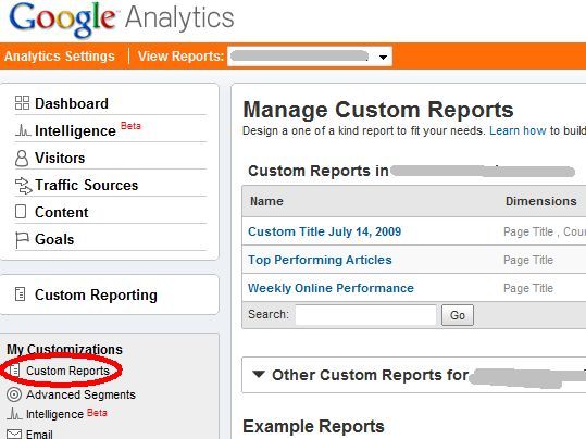 Google Analytics email reports