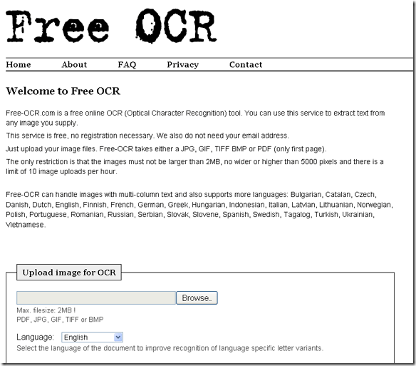 free OCR software