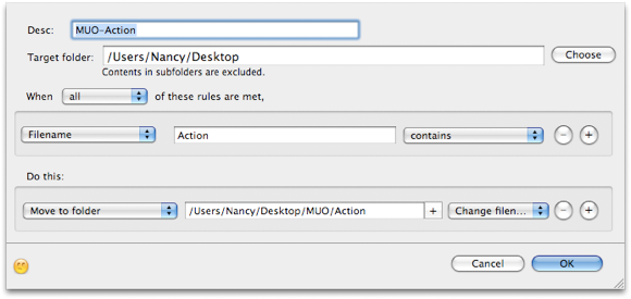 organize folders mac