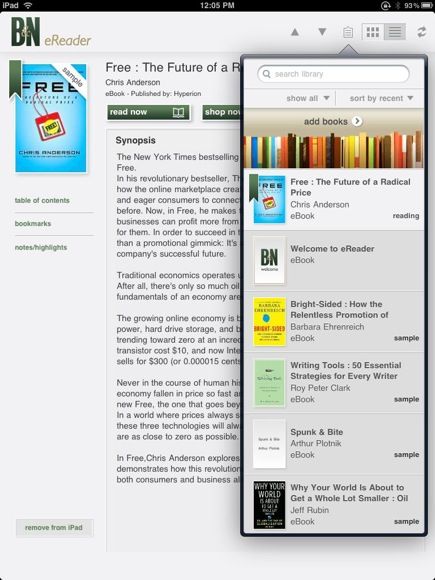 Barnes and Noble eReader