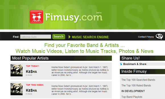 music search engines