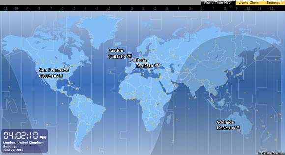 10 Ways To Visualize Time Zones Around The World Be On Time World Time Clock Map