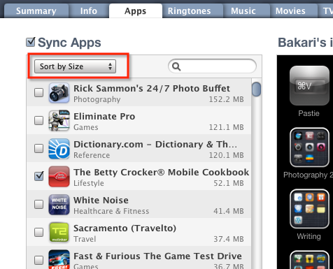 software to organize iphone apps