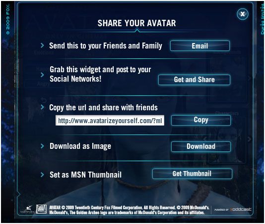 transform yourself into an avatar character