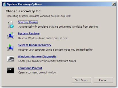 system restore windows xp